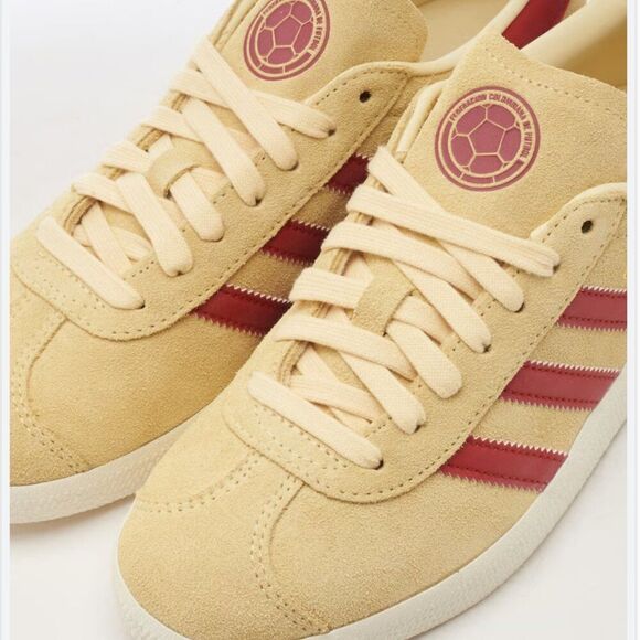 adidas Gazelle Columbia Almost Yellow/Tribe Orange US Size M\12.5 W\13.5 IF6828 - Picture 5 of 8